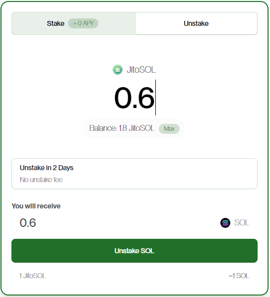 Unstaking With Phantom 1