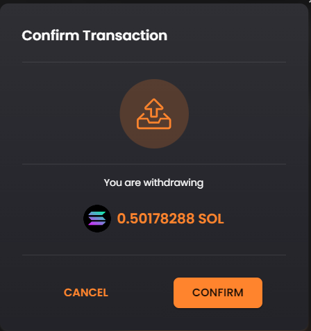 Unstaking with SolFlare 15