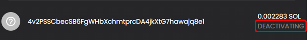 Unstaking with SolFlare 7