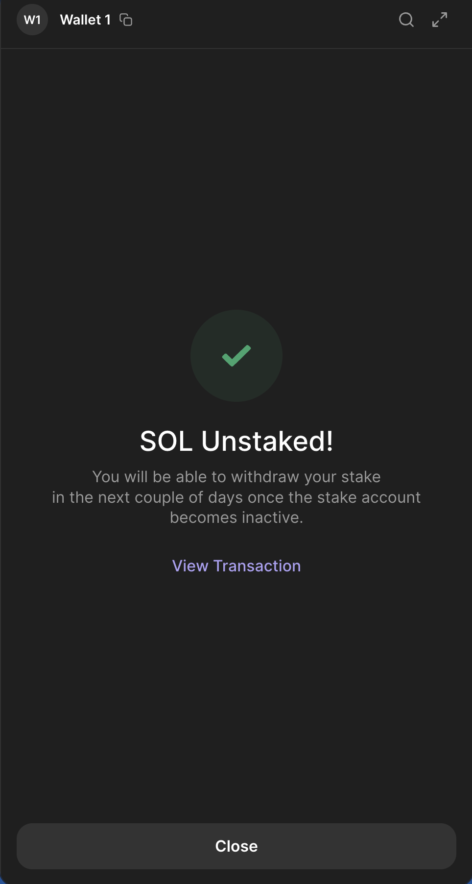 Phantom Deactivated Confirmation