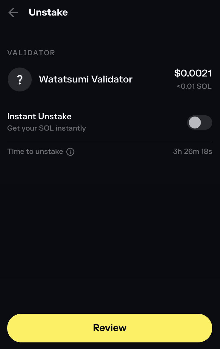 Solflare Unstake Review