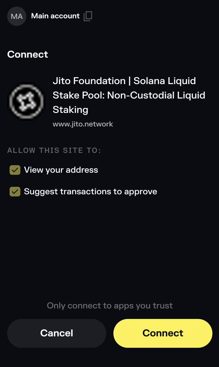 Solflare Authorization